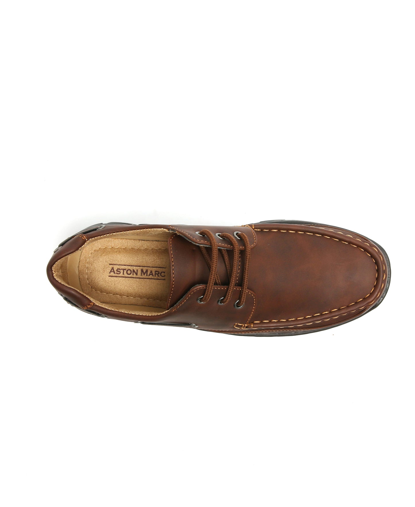Lace-Up Comfort Shoes - Tan