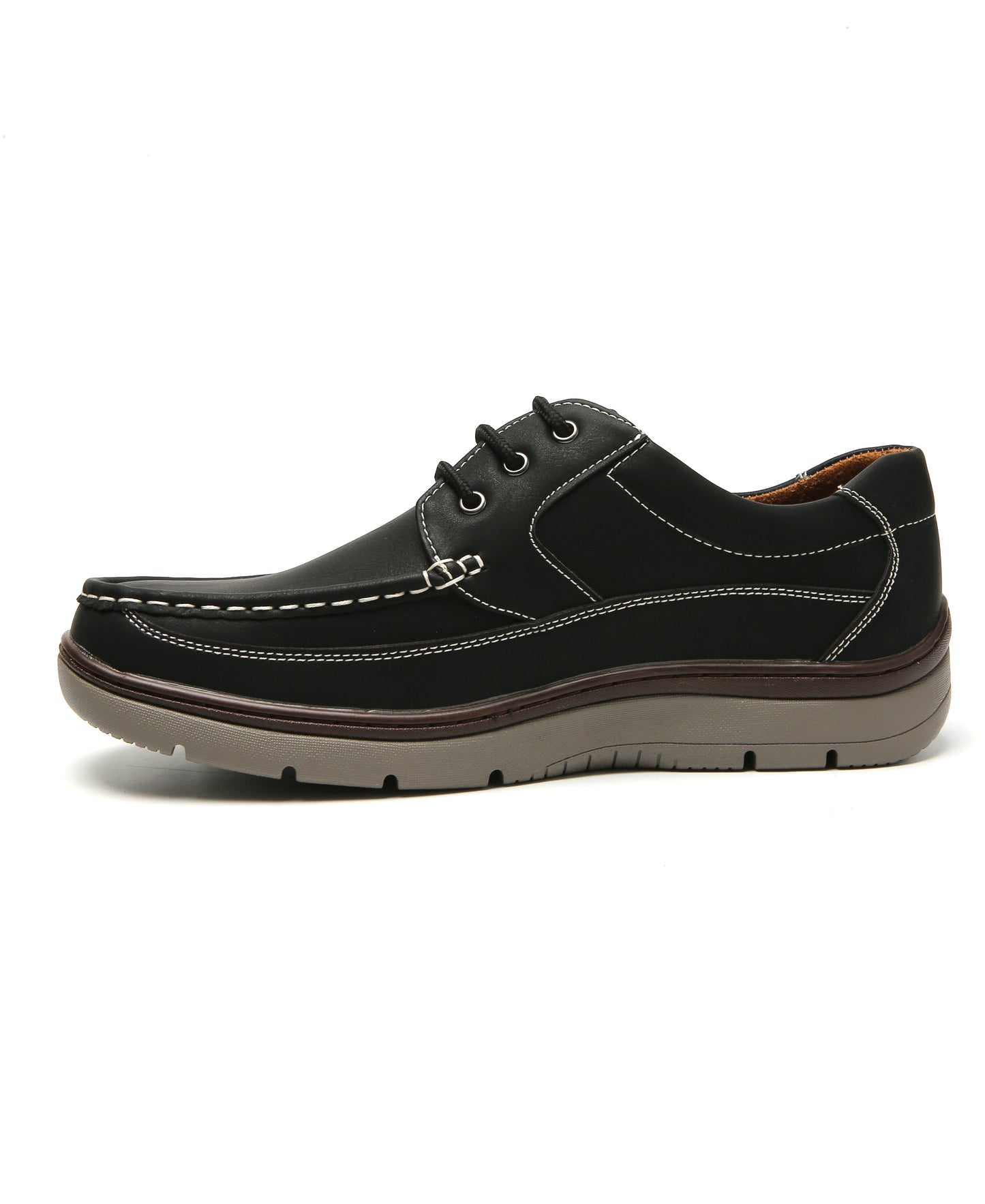 Lace-Up Comfort Shoes - Black