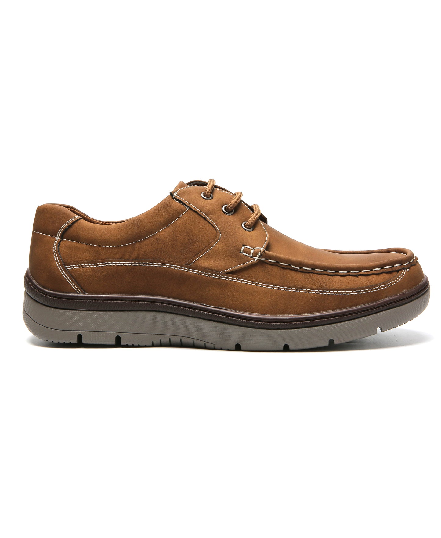 Lace-Up Comfort Shoes - Tan