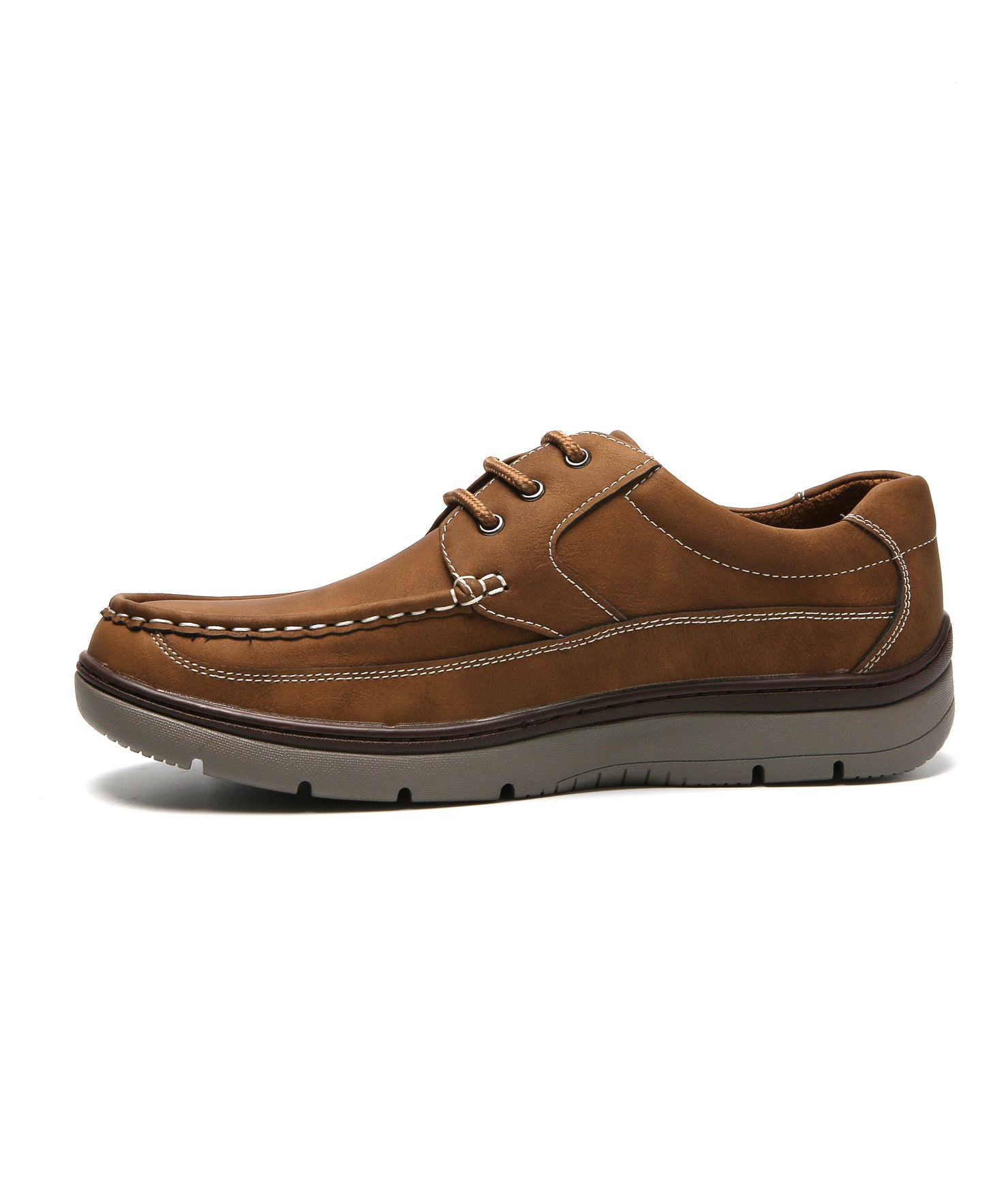 Lace-Up Comfort Shoes - Tan
