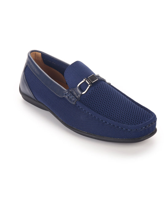 Slip On Moccasins - Navy