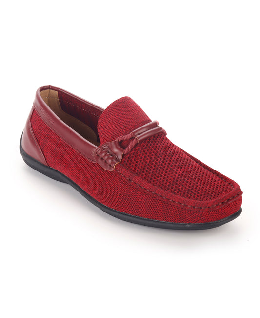 Slip On Walk Moccasins - Red