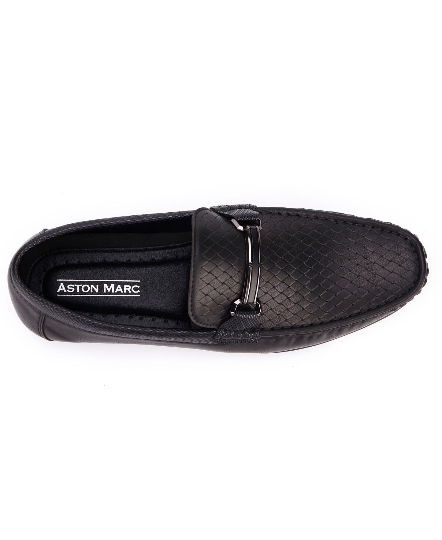 Embossed Step Moccasins - Black