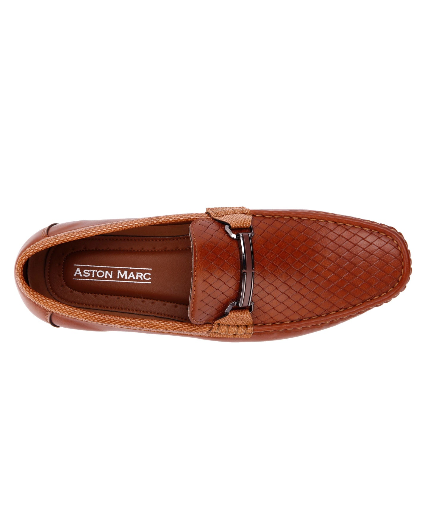 Embossed Step Moccasins - Tan