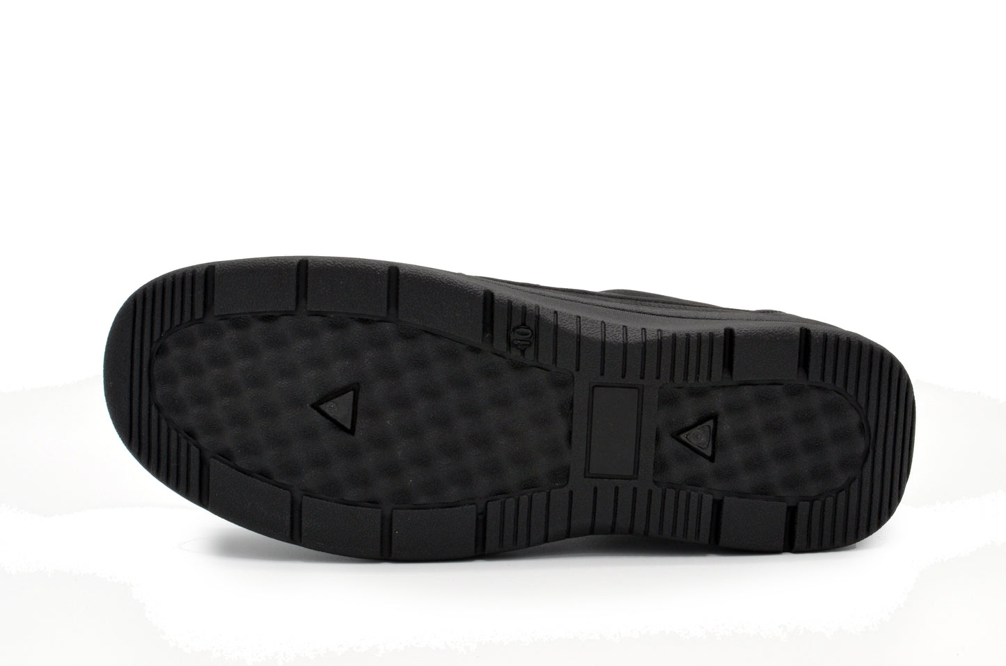 Lace-Up Moc Toe Newport Shoes - Black-Black