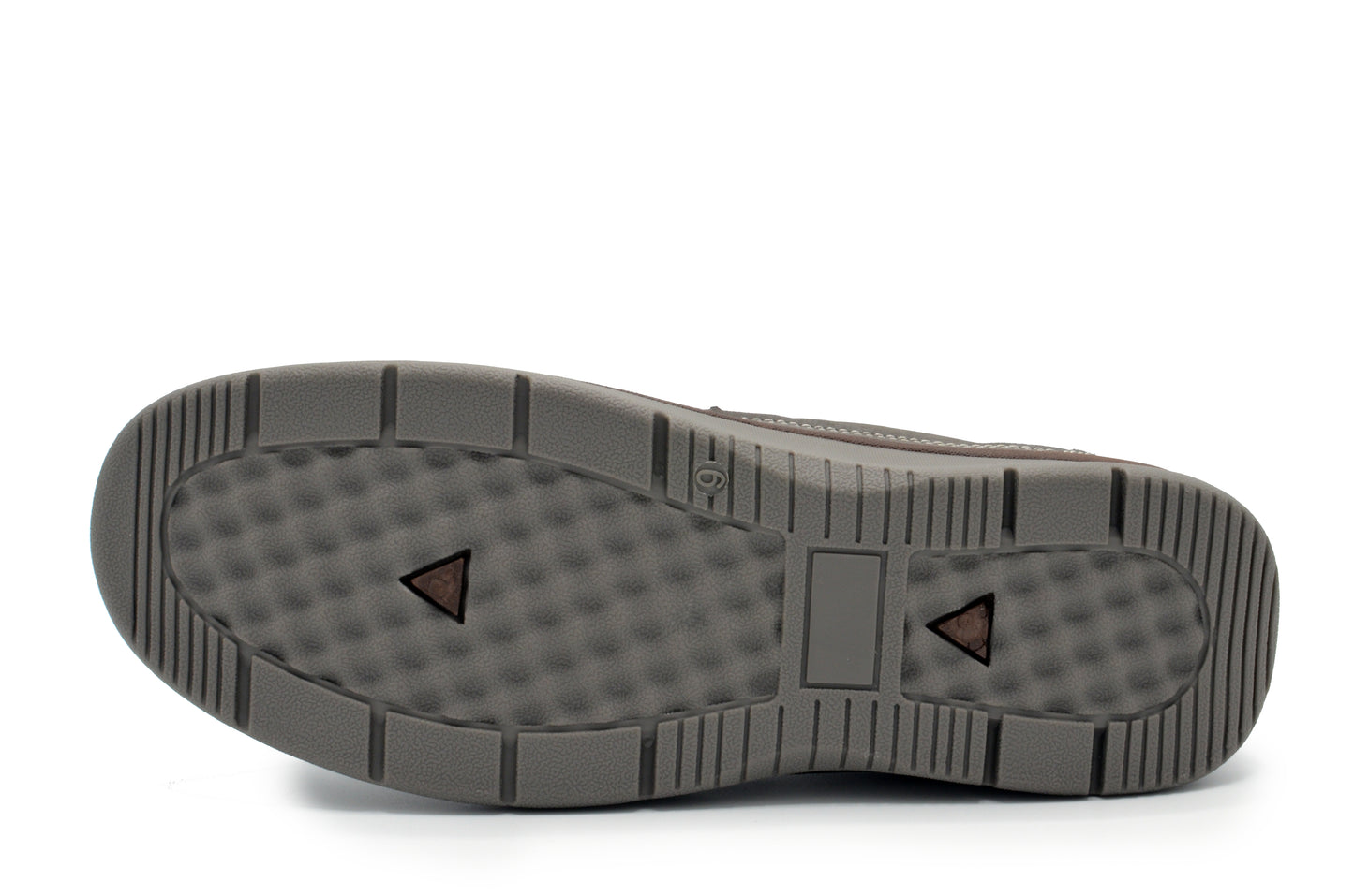 Lace-Up Moc Toe Newport Shoes - Grey