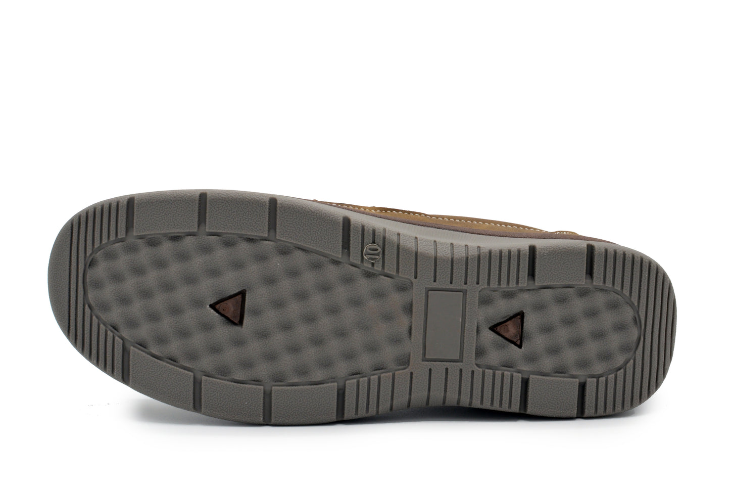Lace-Up Moc Toe Newport Shoes - Tan