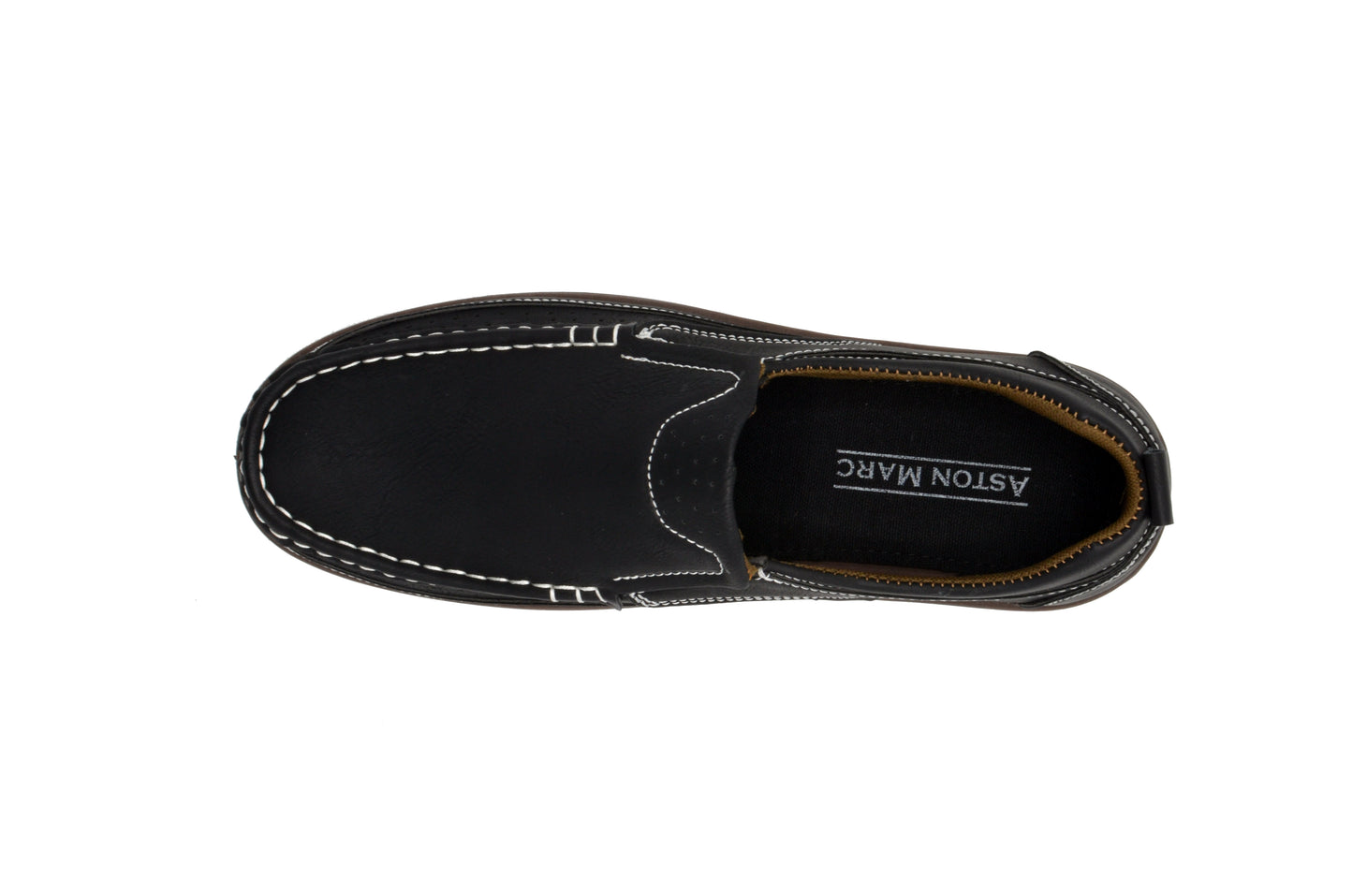Slip On Moc Toe Newport Shoes - Black