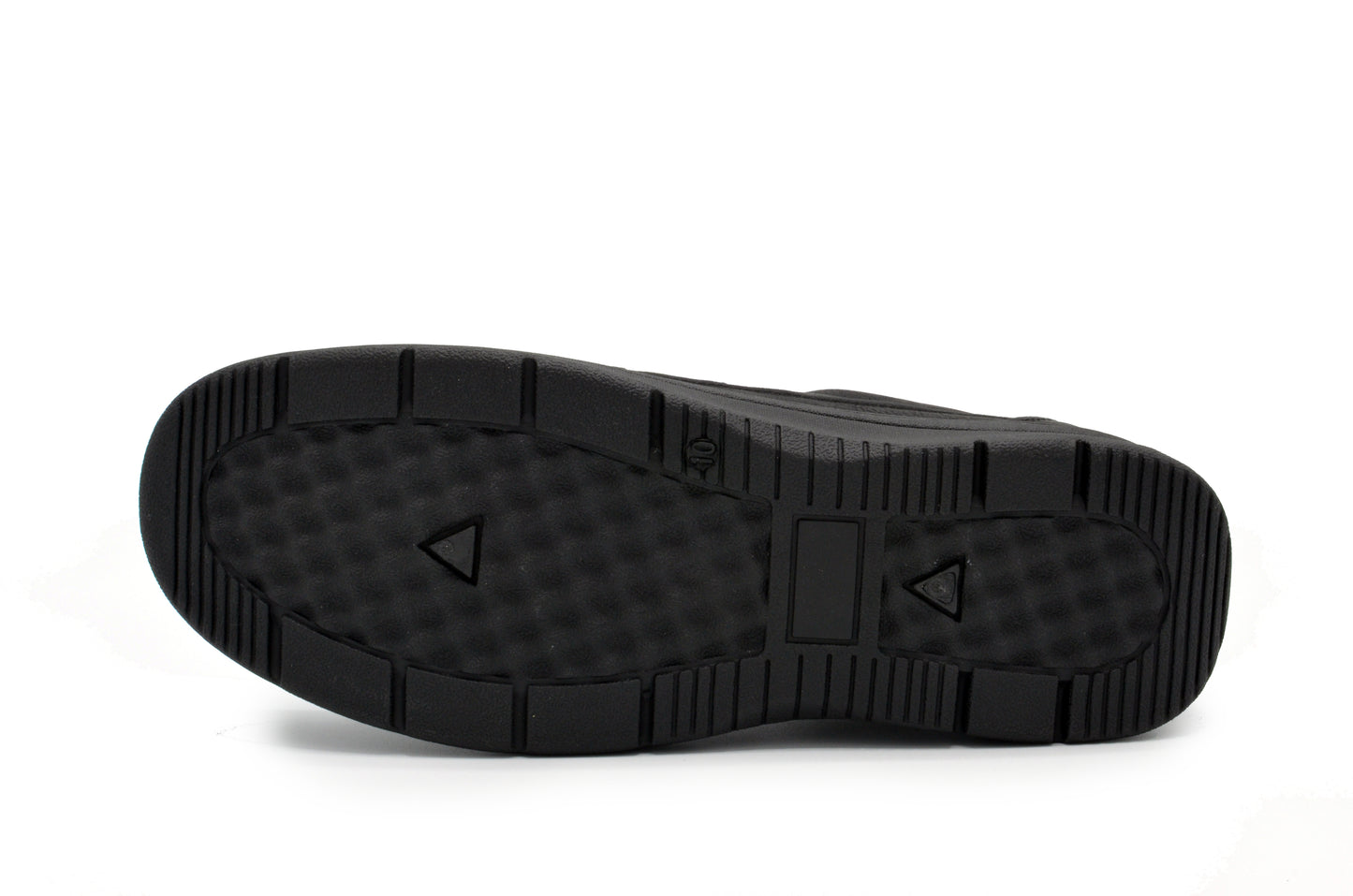 Slip On Moc Toe Newport Shoes - Black