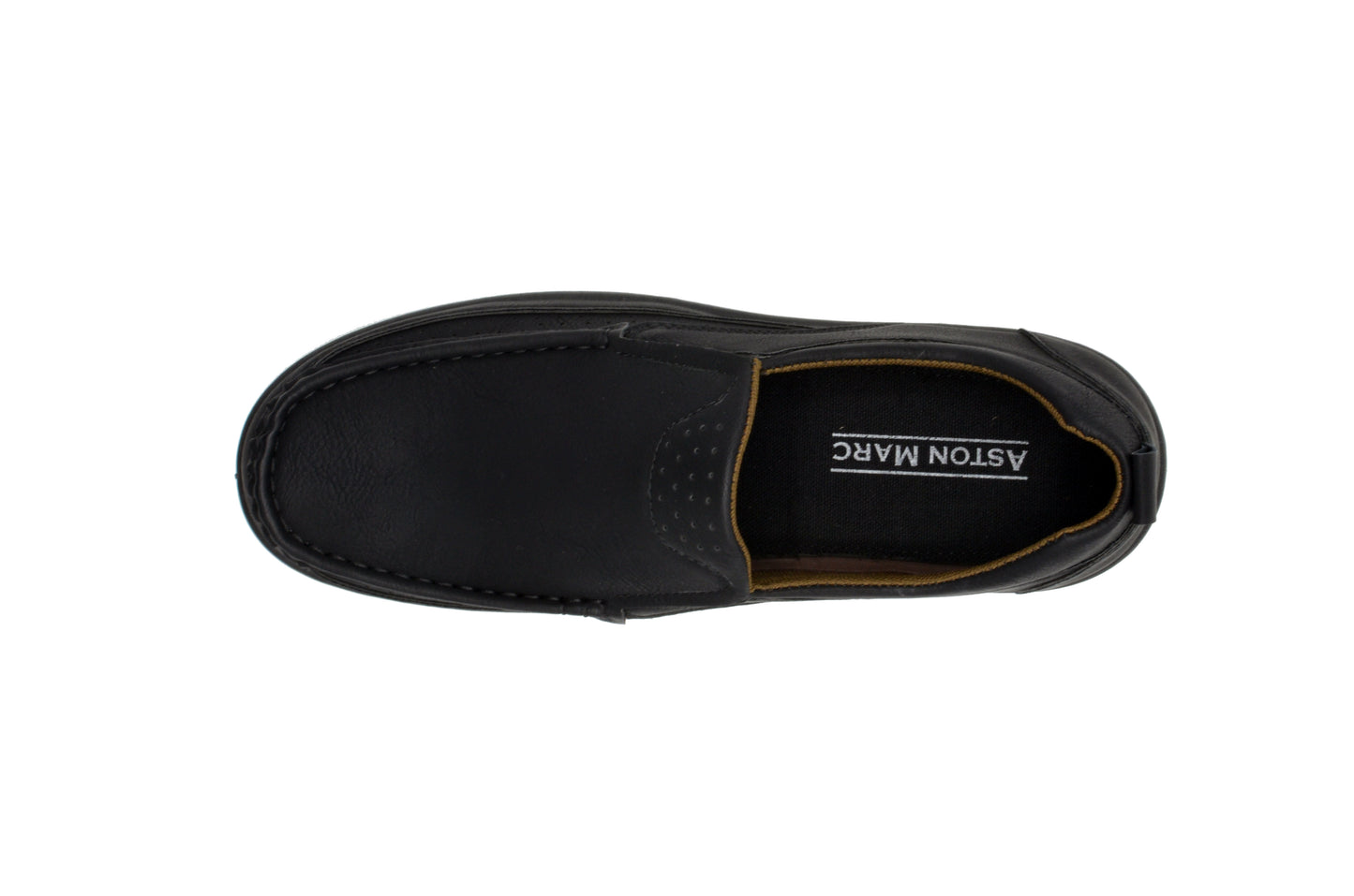 Slip On Moc Toe Newport Shoes - Black