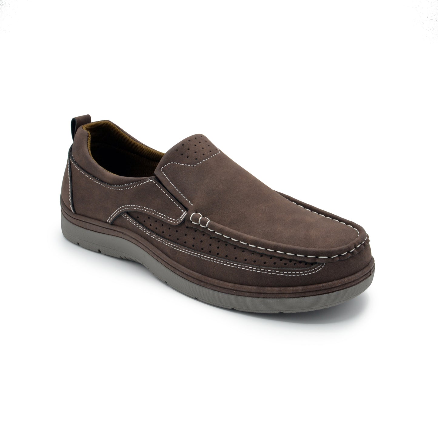 Slip On Moc Toe Newport Shoes - Brown