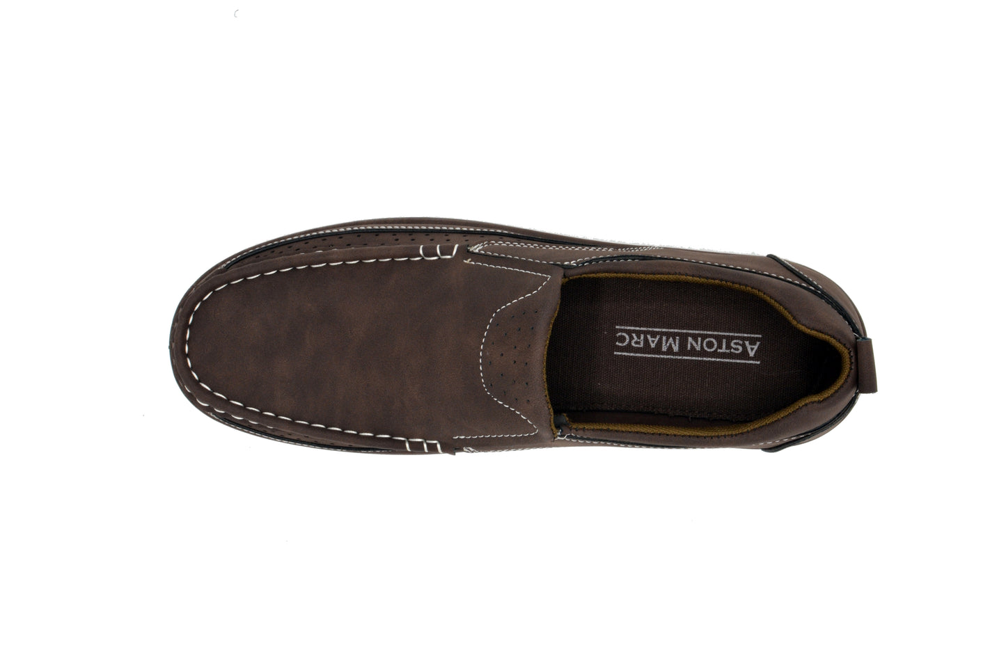 Slip On Moc Toe Newport Shoes - Brown