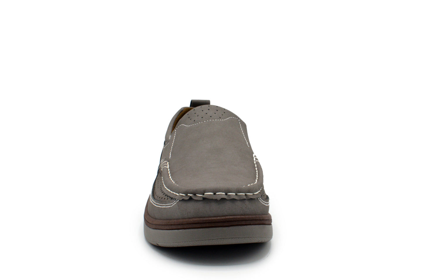 Slip On Moc Toe Newport Shoes - Grey
