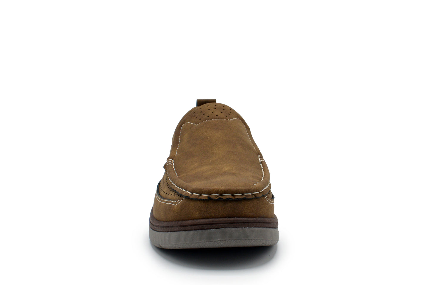 Slip On Moc Toe Newport Shoes - Tan