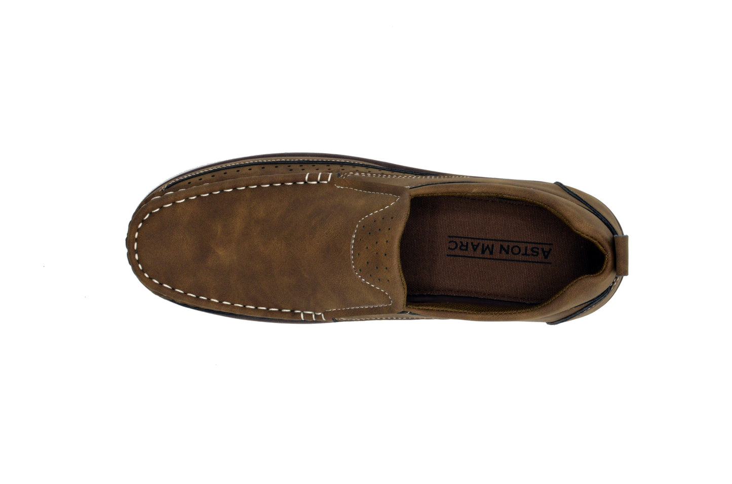 Slip On Moc Toe Newport Shoes - Tan