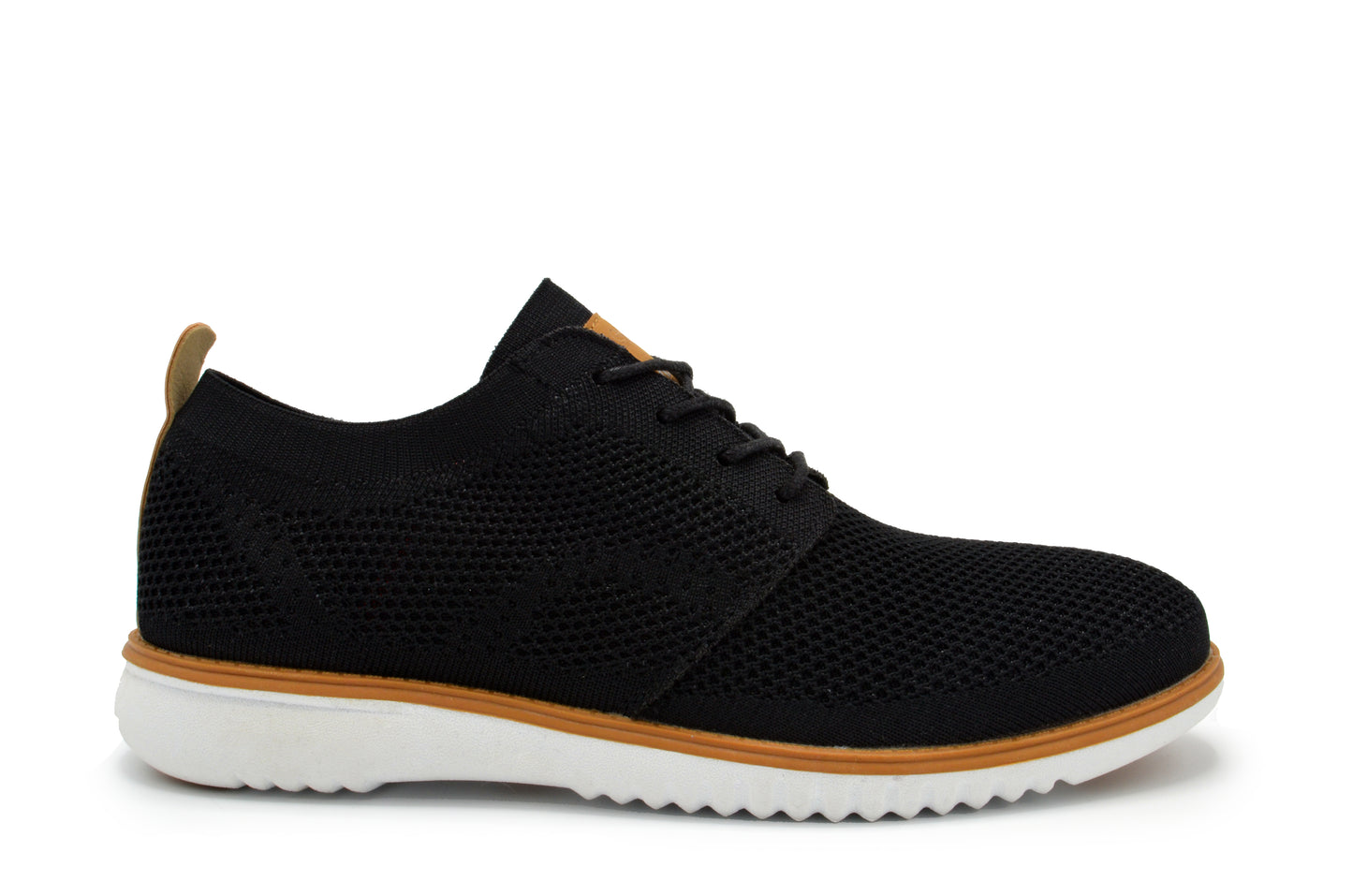 Knit Clapton Oxford Shoes - Black