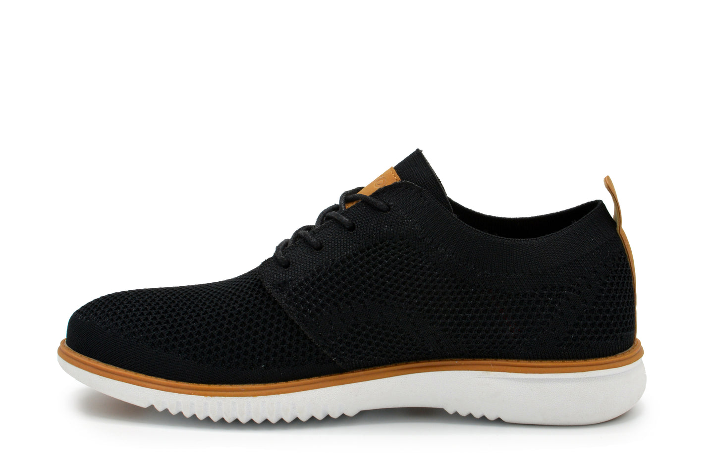 Knit Clapton Oxford Shoes - Black