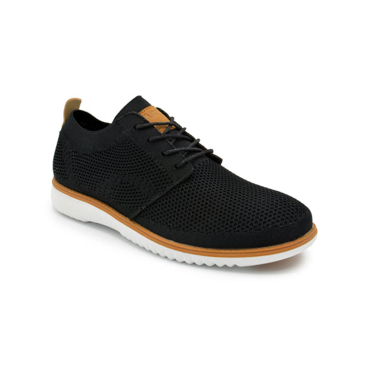 Knit Clapton Oxford Shoes - Black