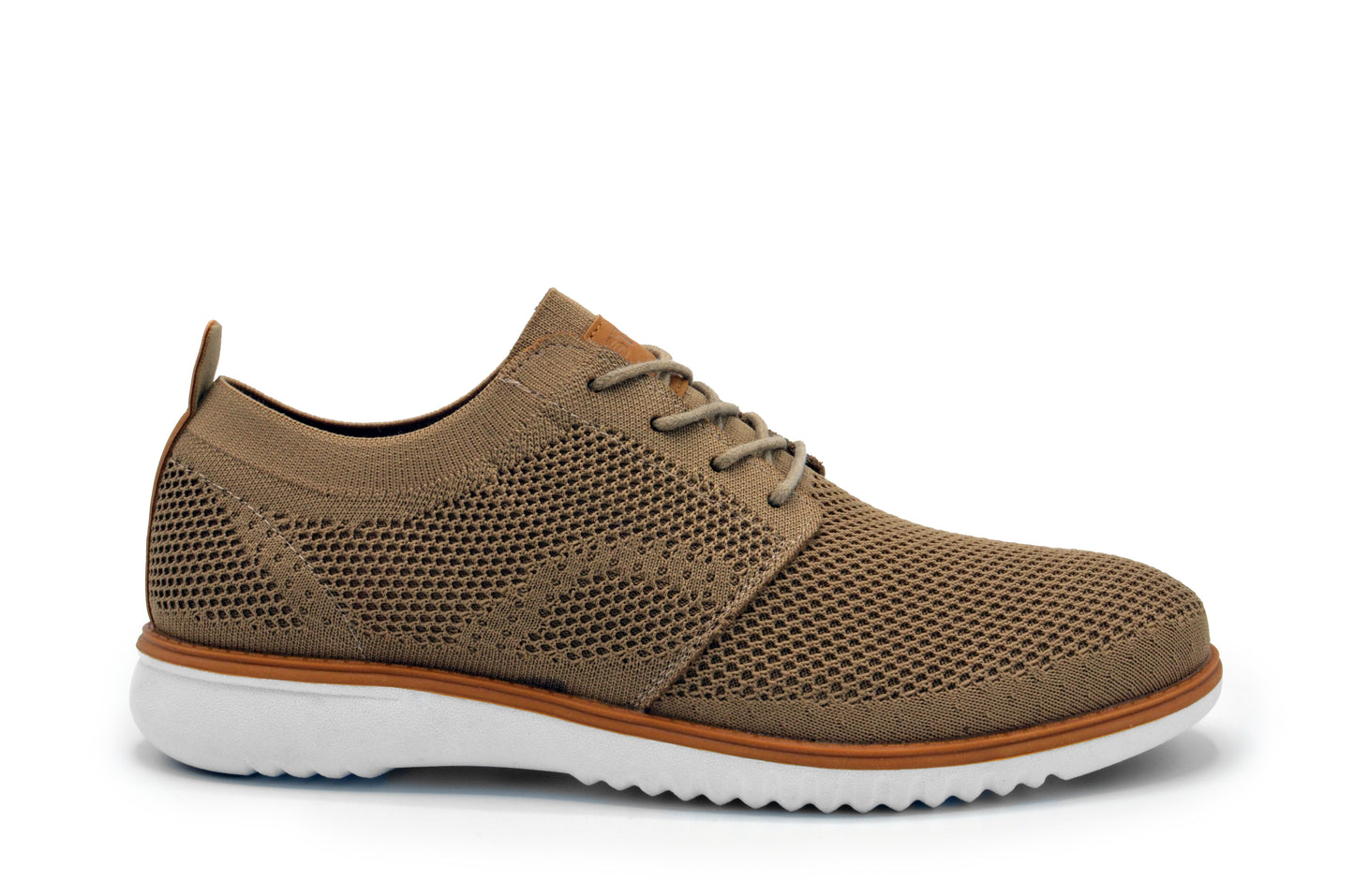 Knit Clapton Oxford Shoes - Tan
