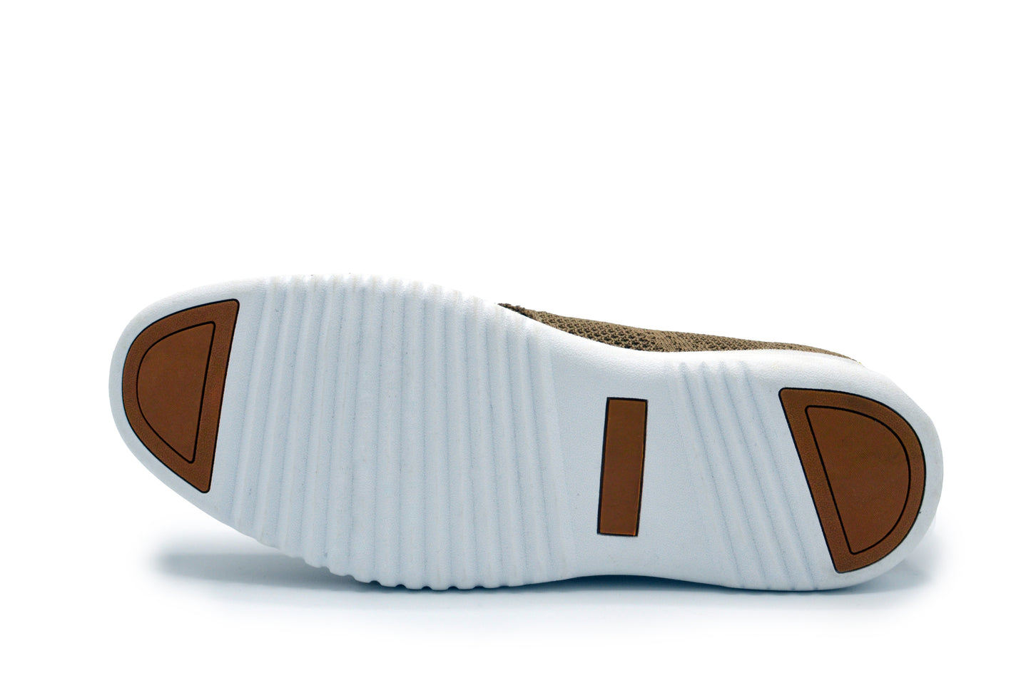 Knit Clapton Oxford Shoes - Tan