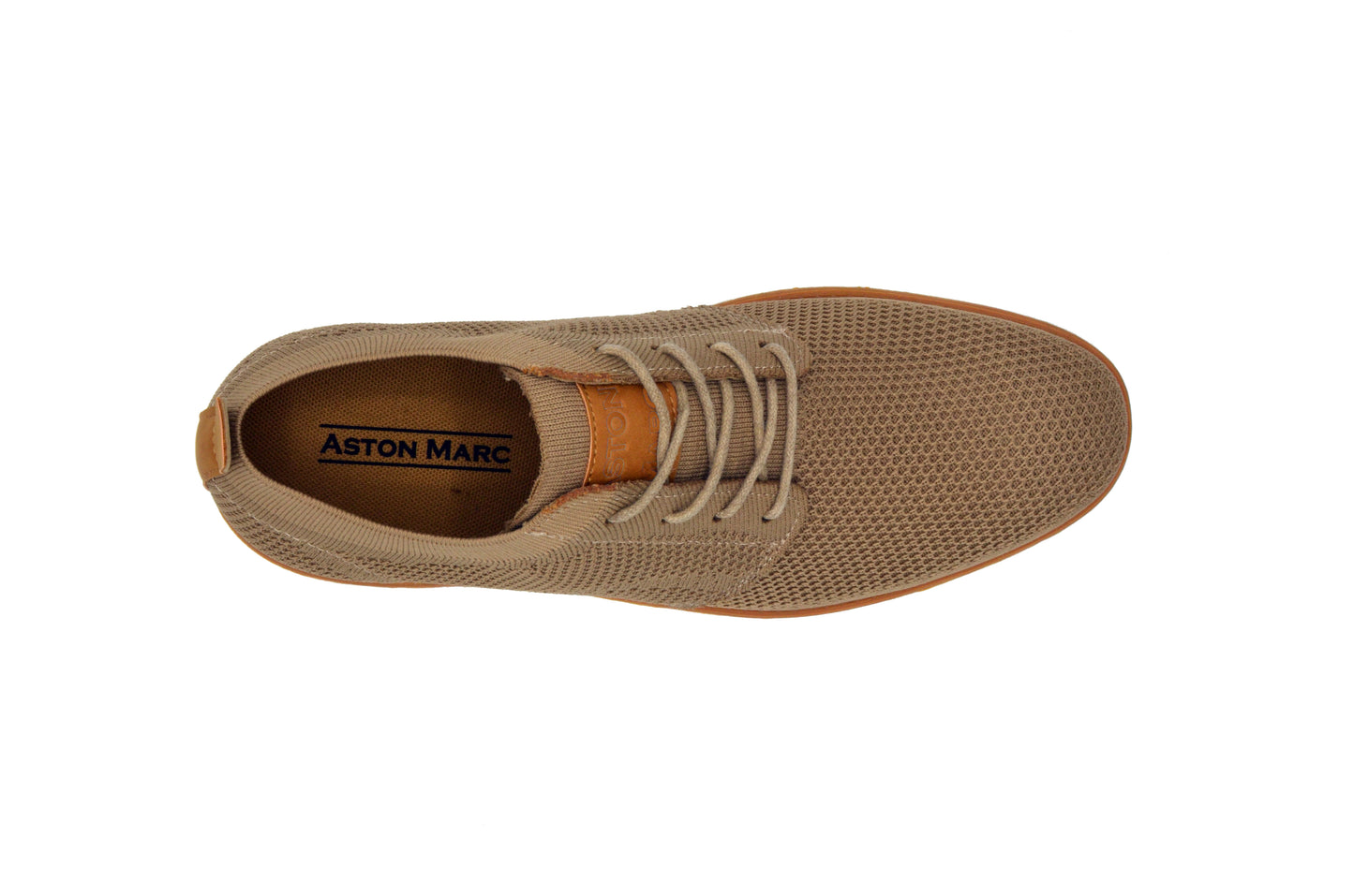 Knit Clapton Oxford Shoes - Tan