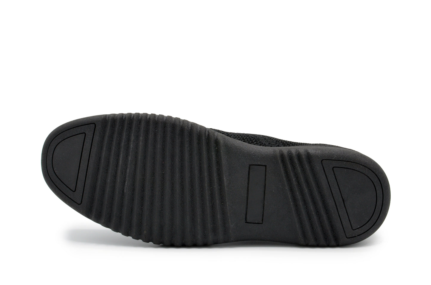 Knit Clapton Oxford Shoes - Black-Black
