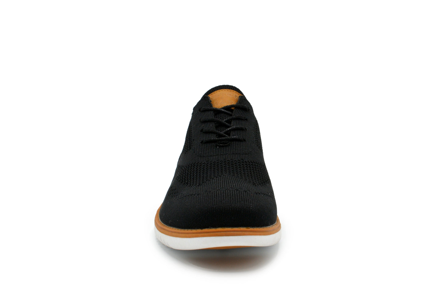 Knit Clapton Wingtip Oxford Shoes - Black