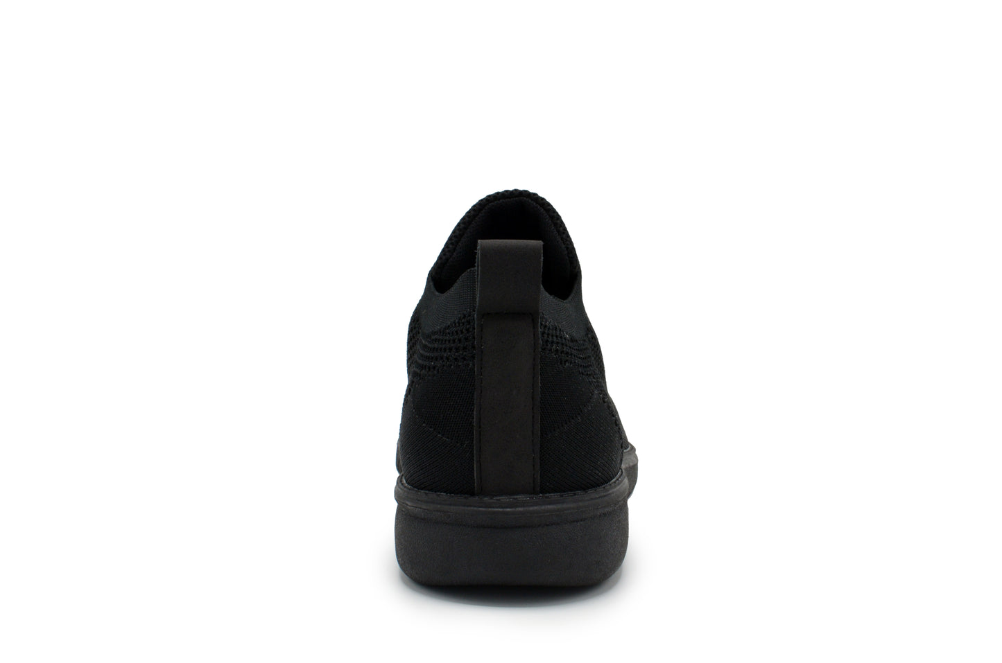 Knit Clapton Wingtip Oxford Shoes - Black-Black