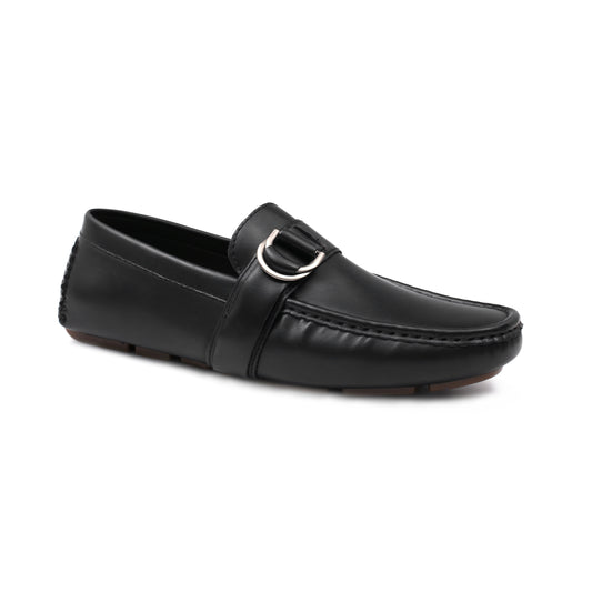Charter Buckle Loafers - Black