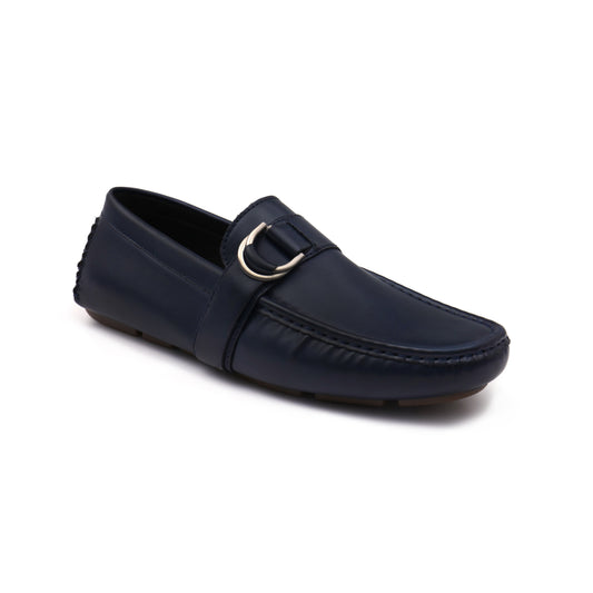 Charter Buckle Loafers - Navy