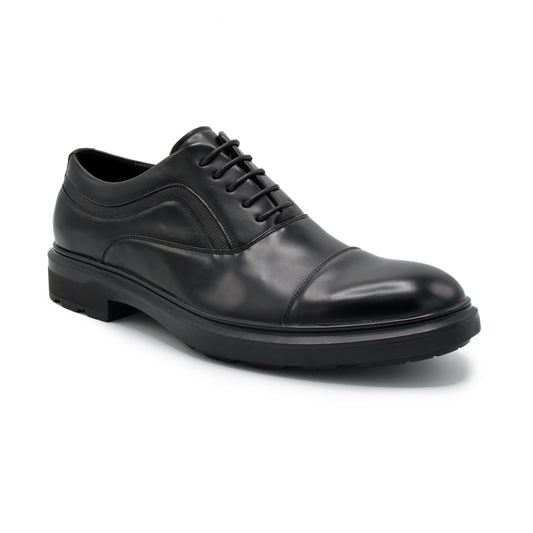 Tuscan Cap Toe Dress Shoes - Black