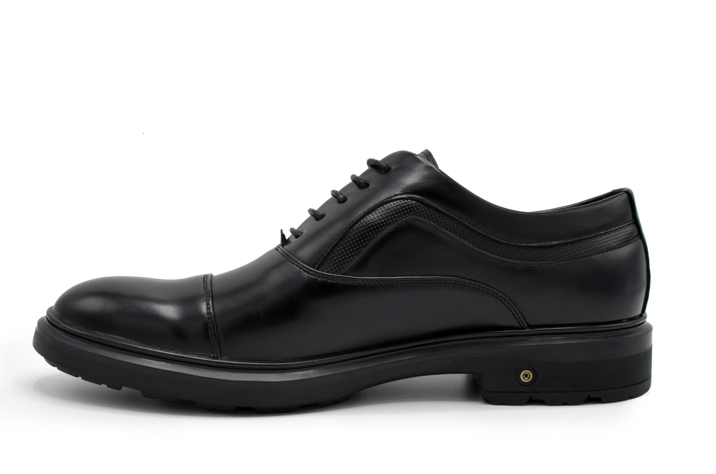 Tuscan Cap Toe Dress Shoes - Black