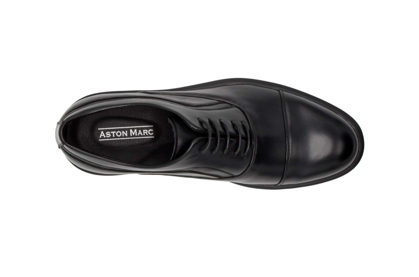 Tuscan Cap Toe Dress Shoes - Black