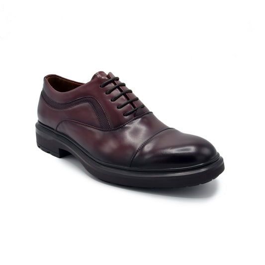 Tuscan Cap Toe Dress Shoes - Maroon