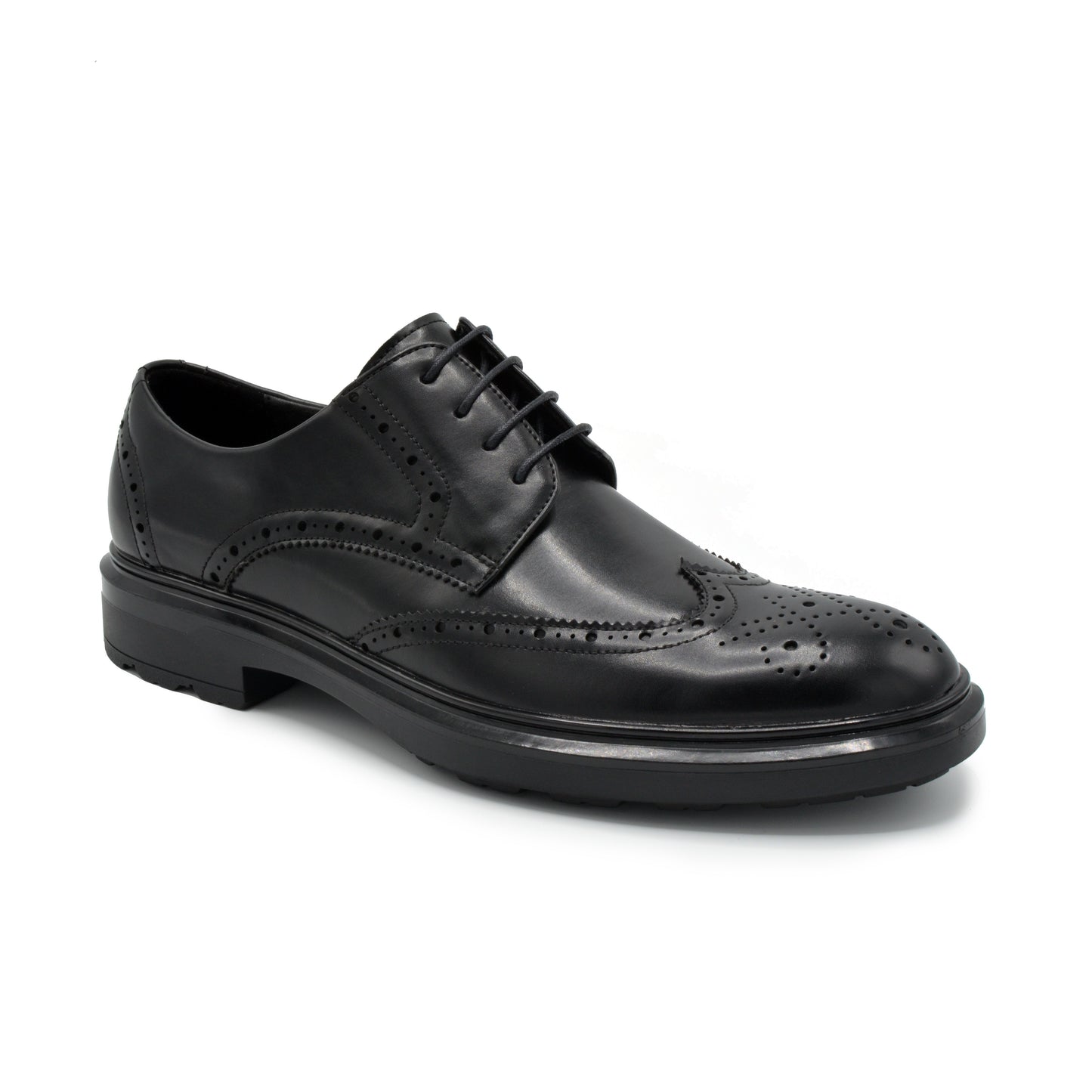 Tuscan Wingtip Dress Shoes - Black