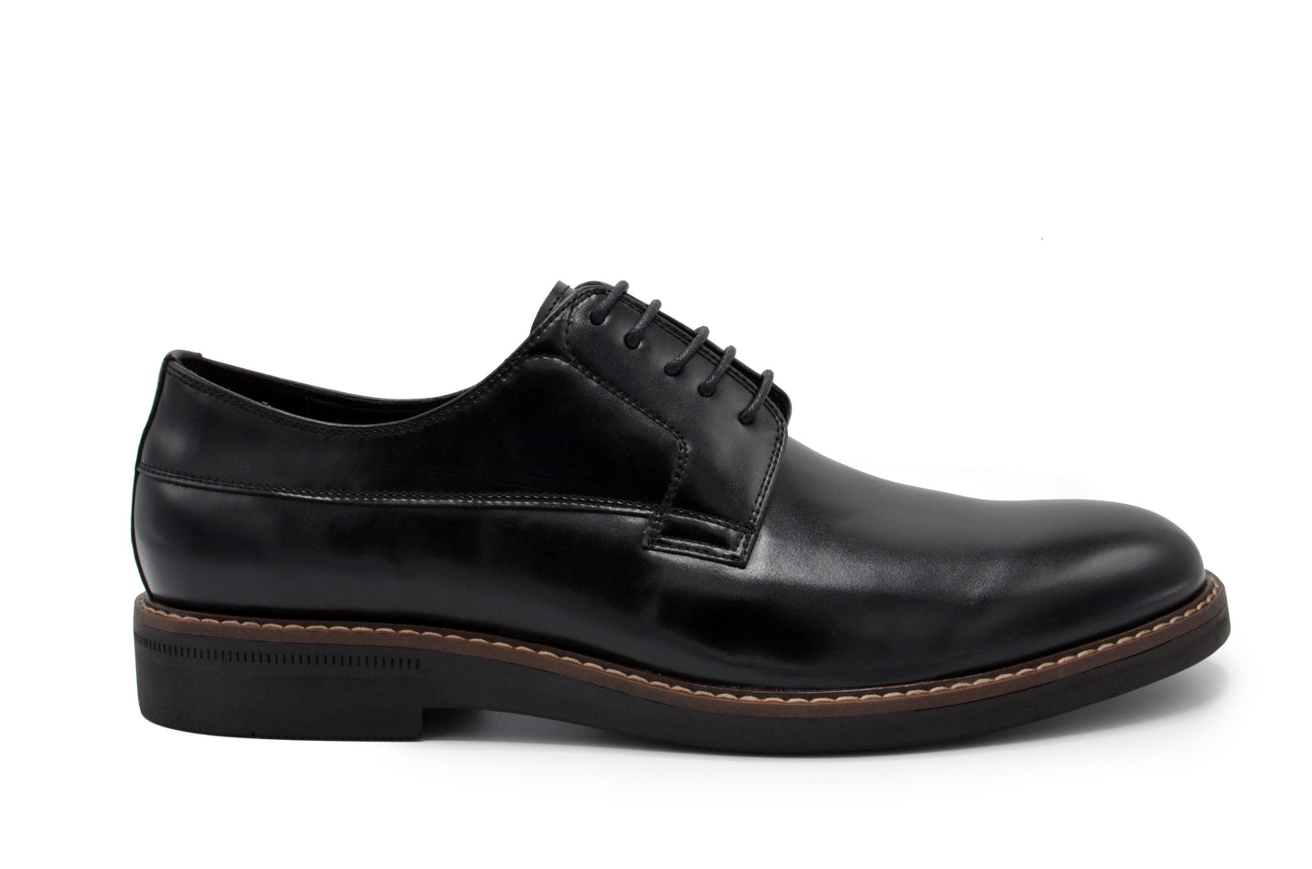 Monaco Plain Toe Dress Shoes - Black