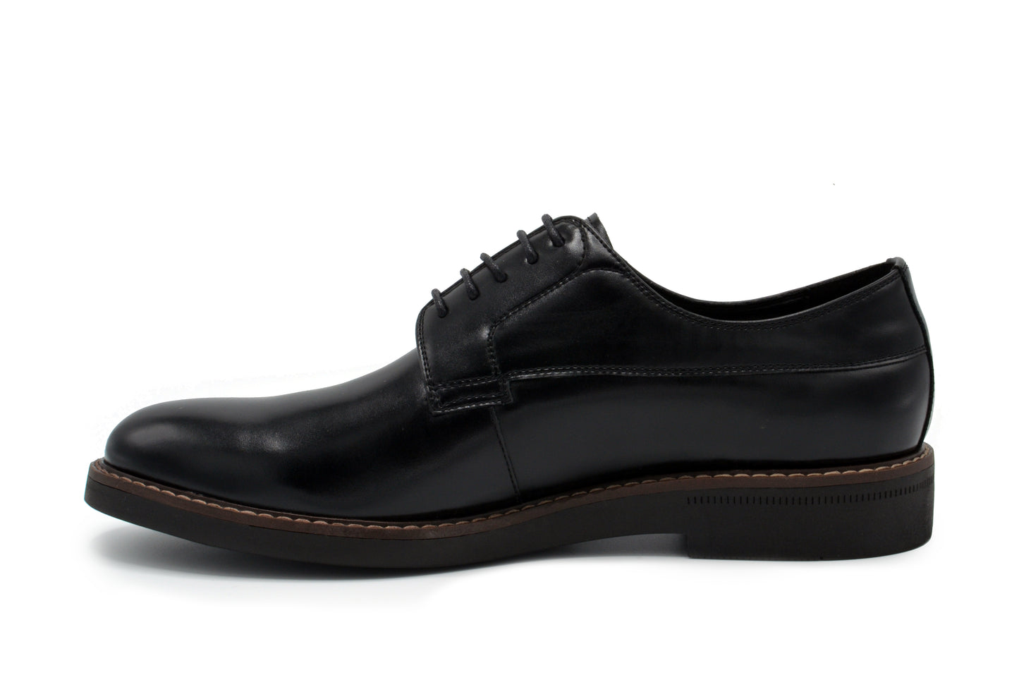 Monaco Plain Toe Dress Shoes - Black