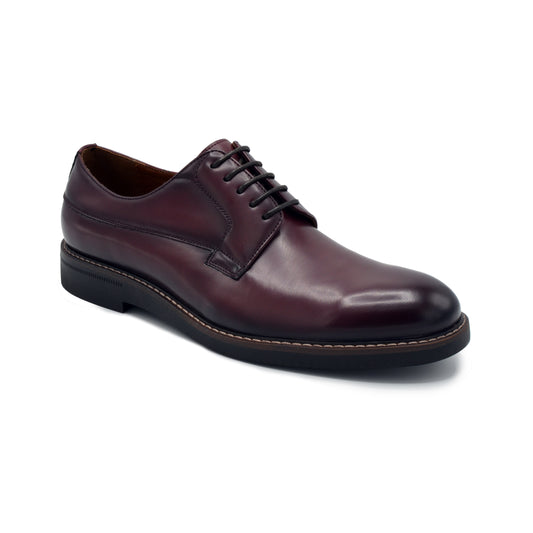 Monaco Plain Toe Dress Shoes - Maroon