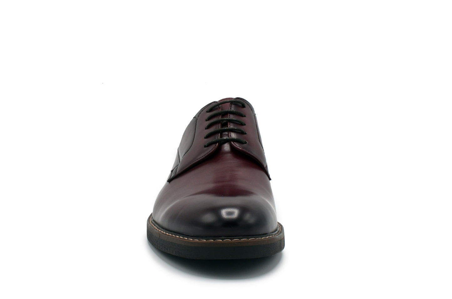 Monaco Plain Toe Dress Shoes - Maroon
