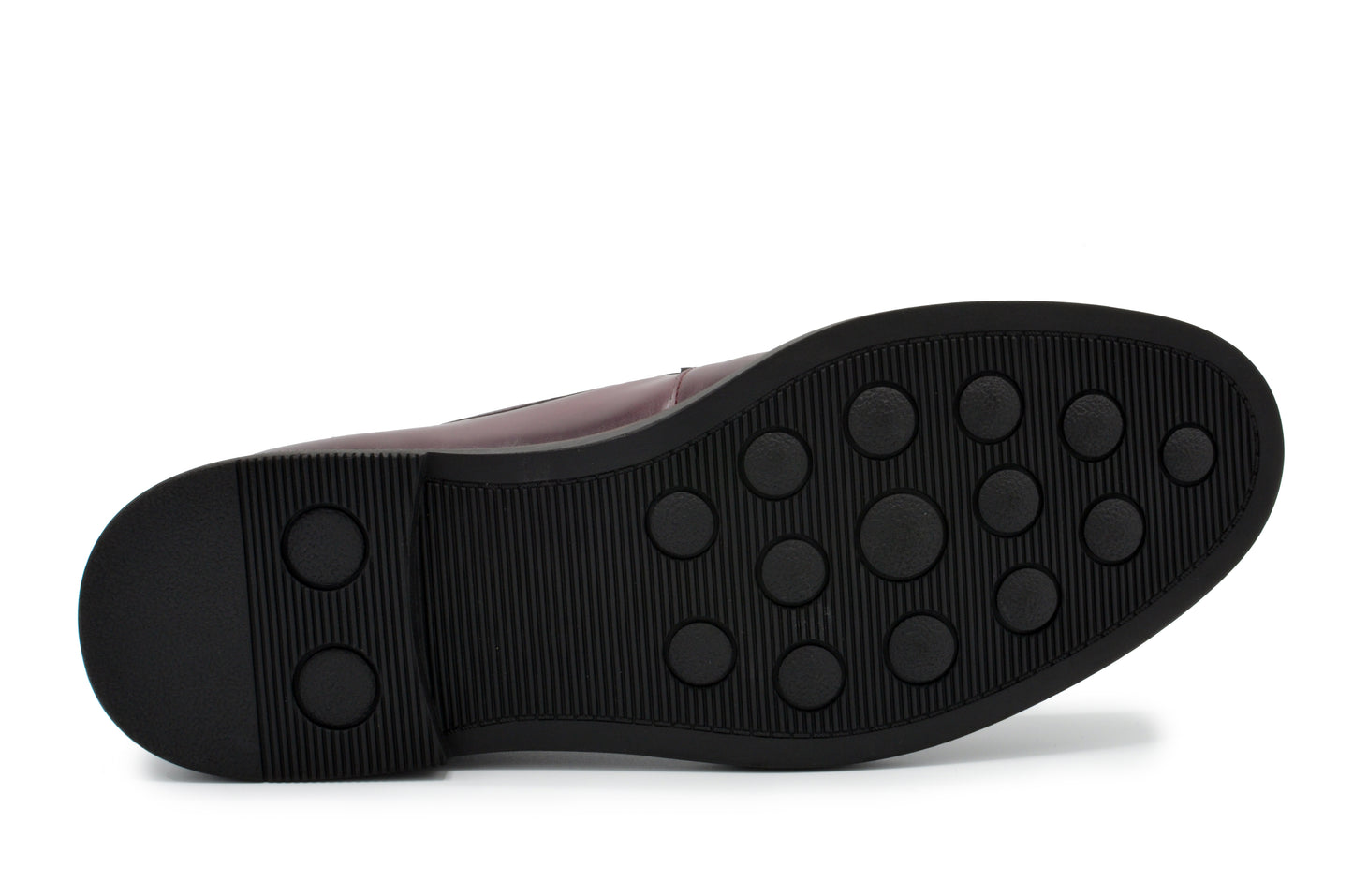 Monaco Plain Toe Dress Shoes - Maroon