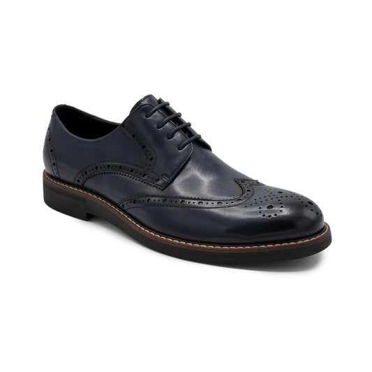 Monaco Wingtip Dress Shoes - Navy