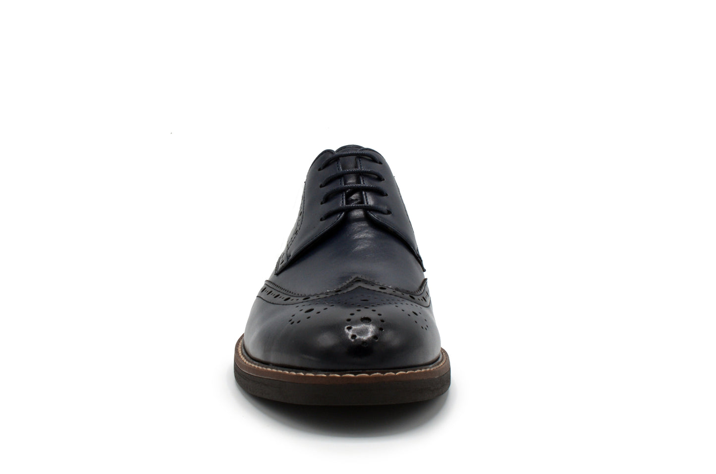 Monaco Wingtip Dress Shoes - Navy