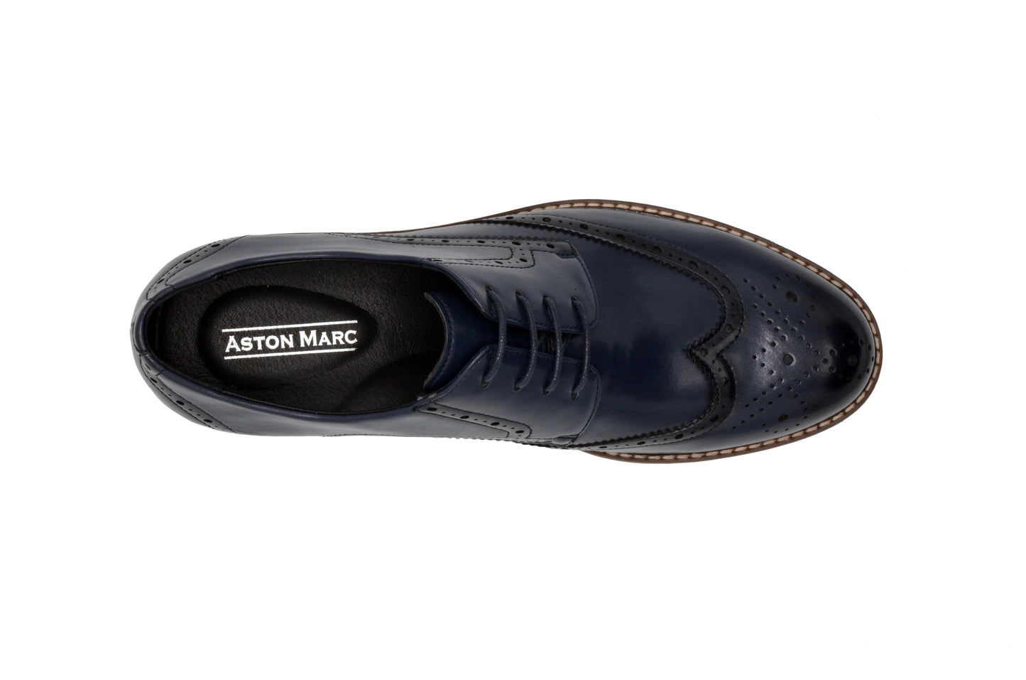 Monaco Wingtip Dress Shoes - Navy