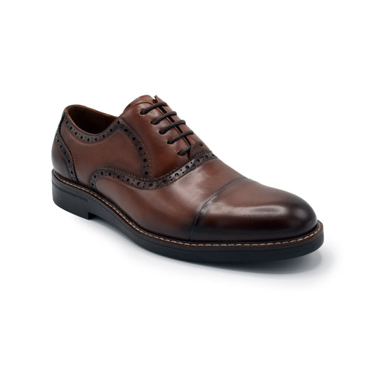 Monaco Cap Toe Dress Shoes - Tan