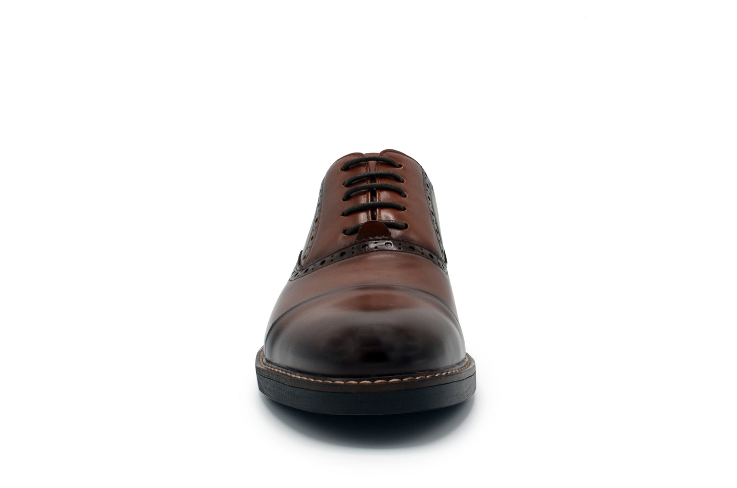 Monaco Cap Toe Dress Shoes - Tan