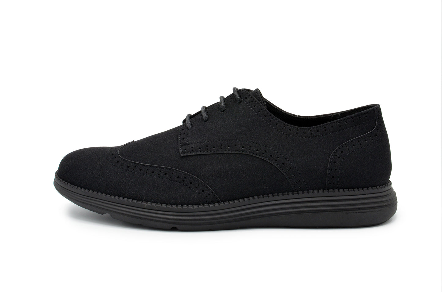 Lark Wingtip Oxford Shoes - Black