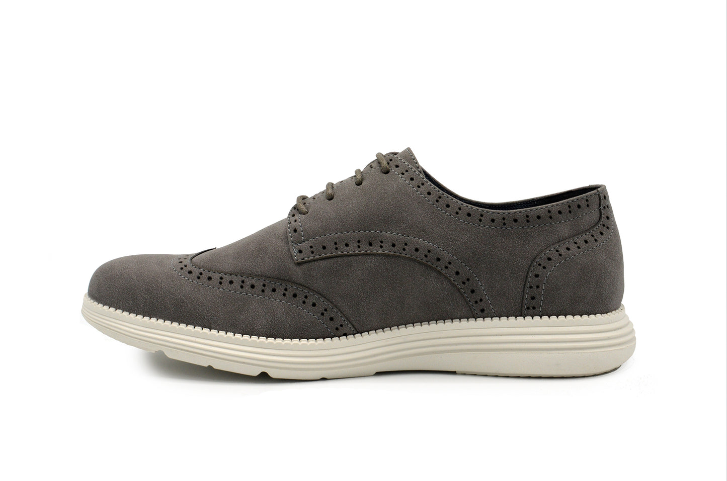 Lark Wingtip Oxford Shoes - Grey