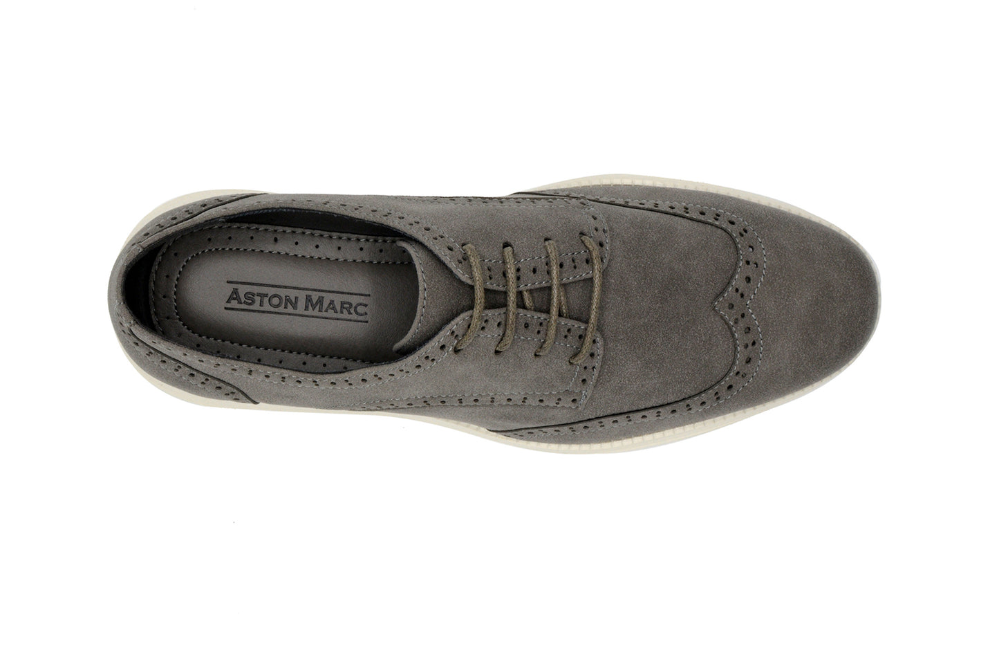 Lark Wingtip Oxford Shoes - Grey