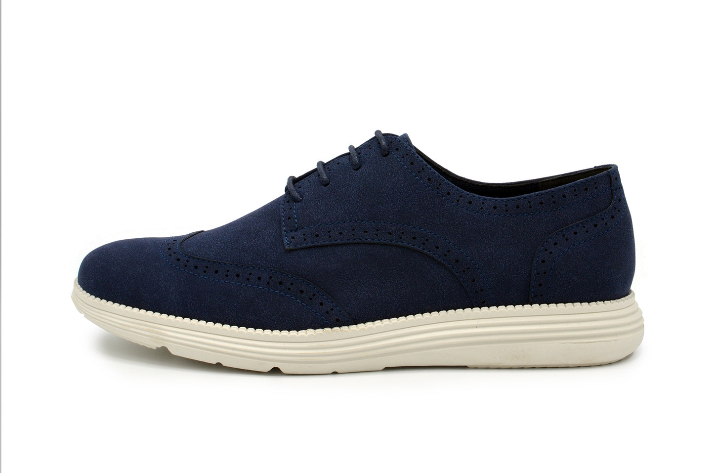 Lark Wingtip Oxford Shoes - Navy