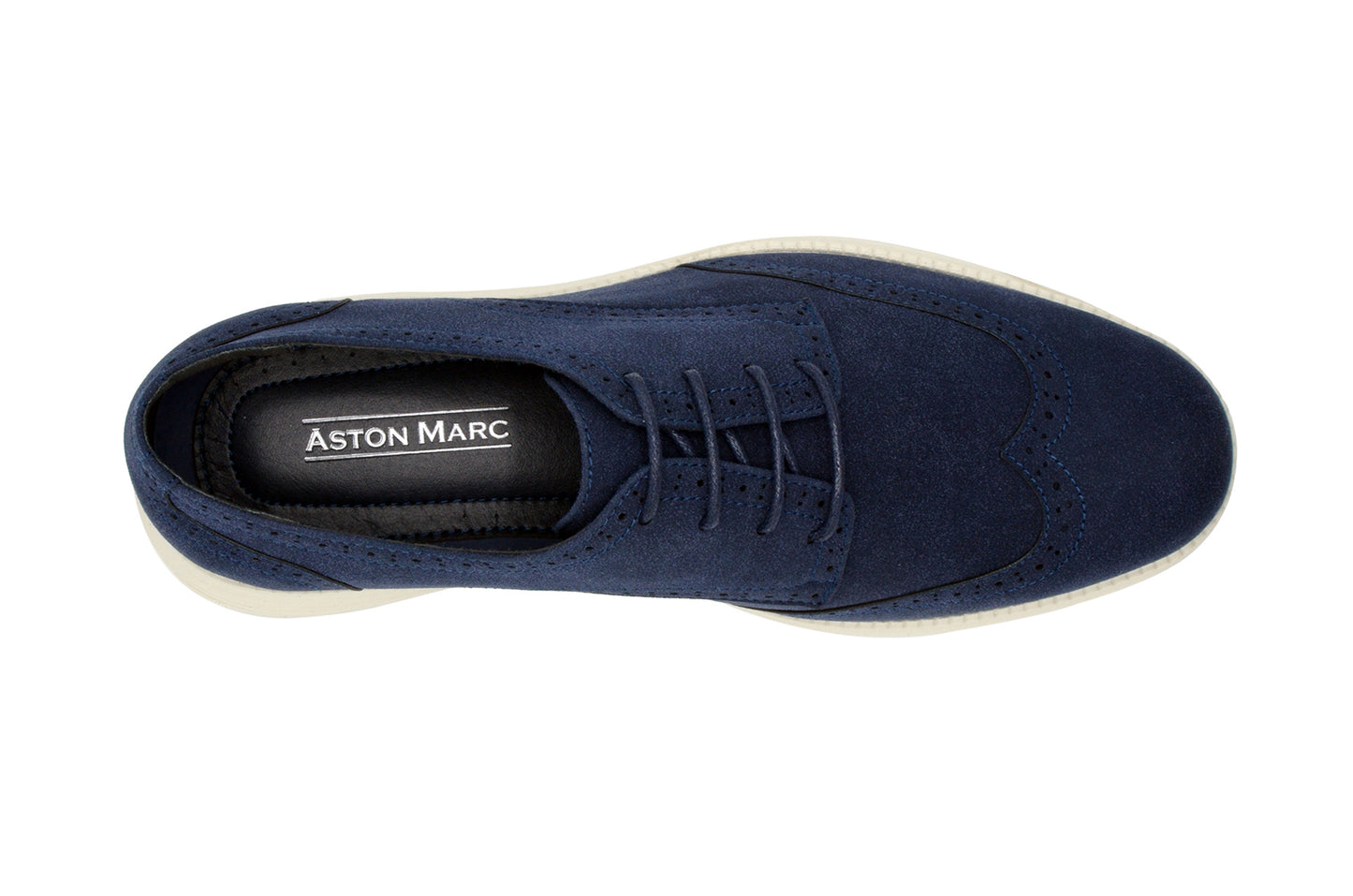 Lark Wingtip Oxford Shoes - Navy